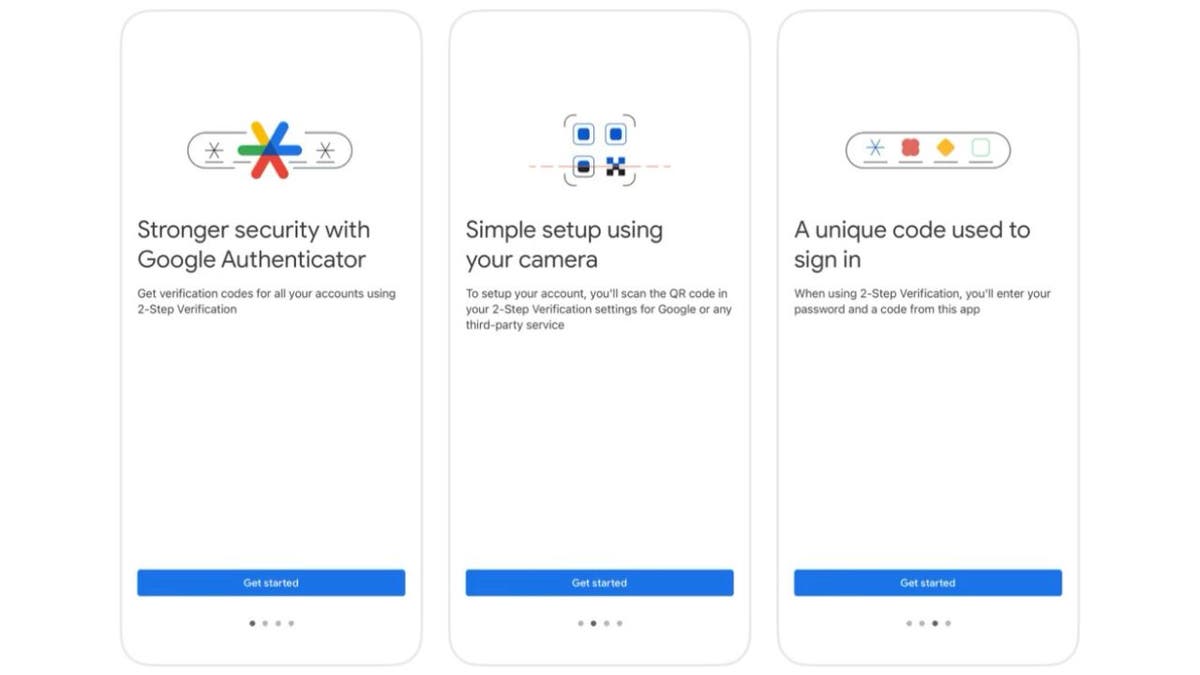 Photo of the Google Authenticator app.
