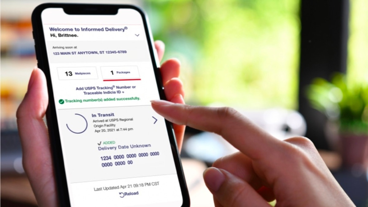 Informed Delivery on USPS on phone