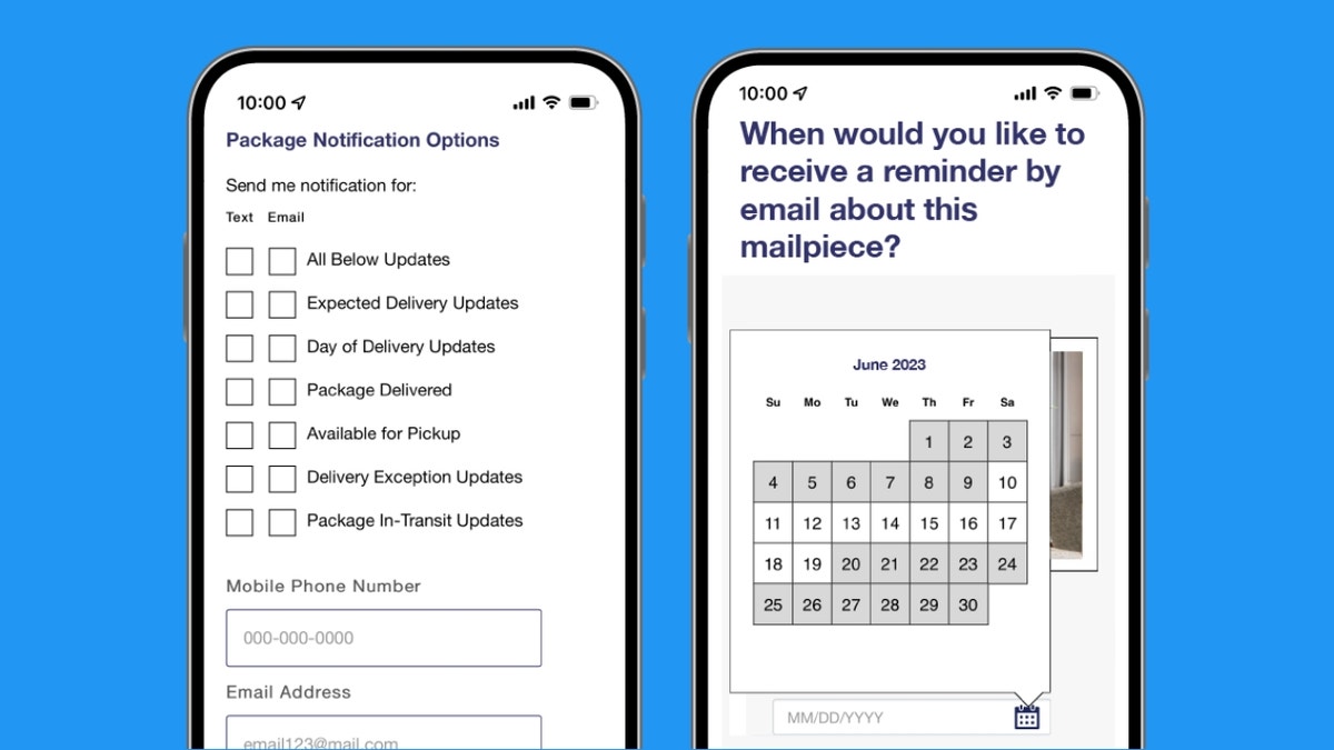 Delivery notification options through Informed Delivery USPS