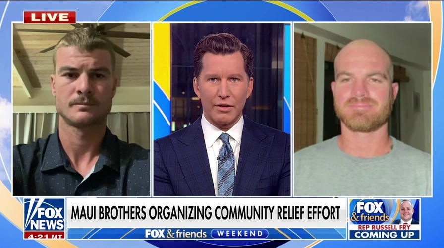 Maui brothers on organizing relief efforts following wildfires