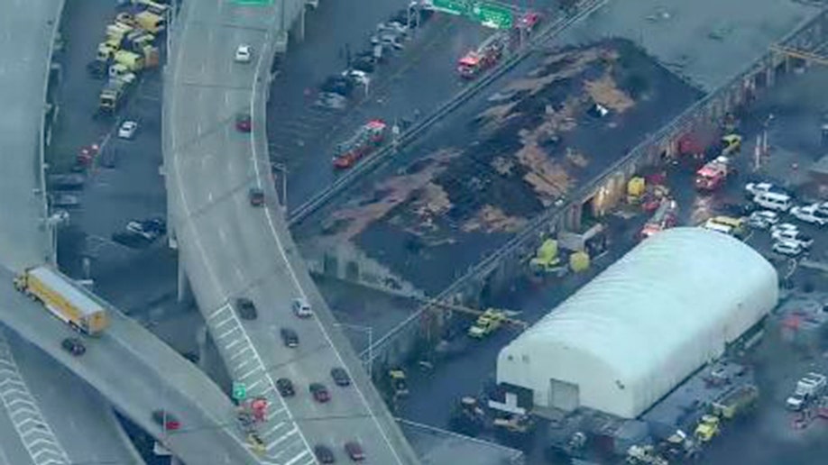 NYC warehouse fire injures firefighters 1