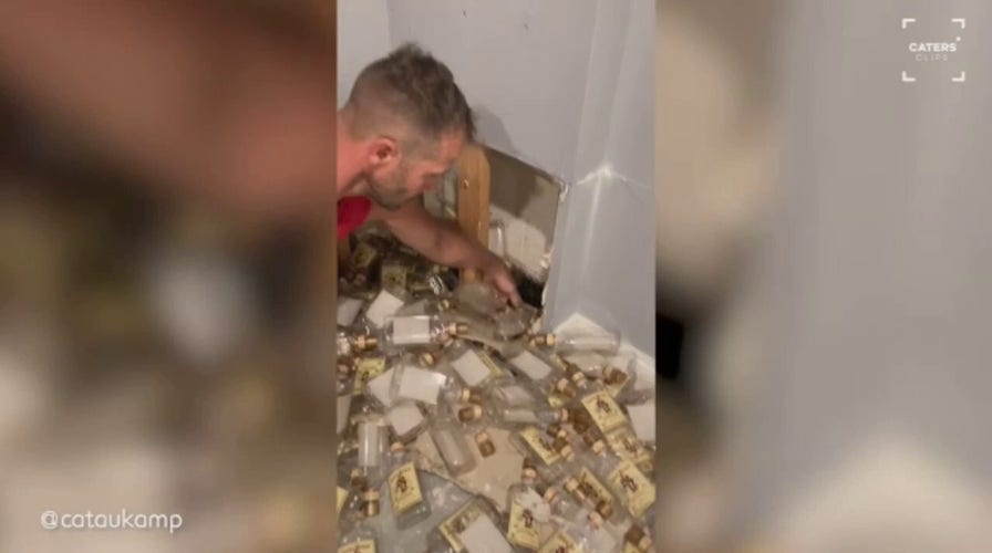 New Jersey couple discovers stash of empty rum bottles hidden in walls