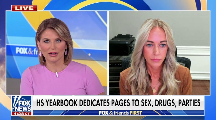 High school yearbook includes pages on sex, drugs, and partying 