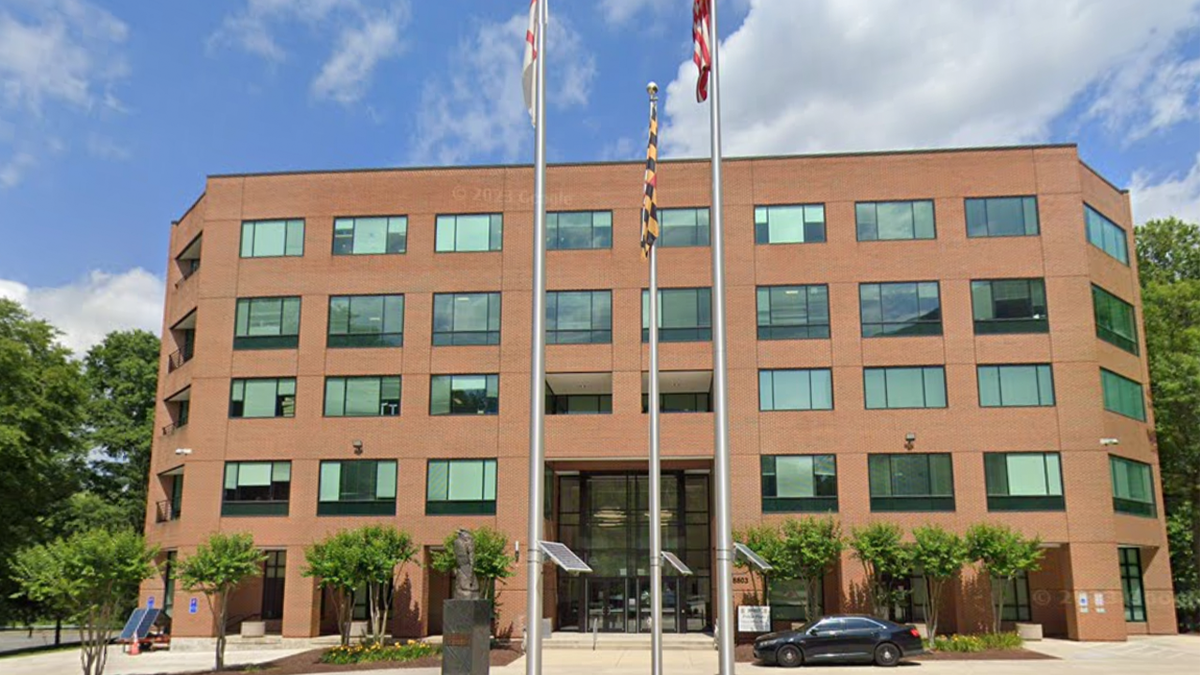 police HQ building in Prince George's County, Md