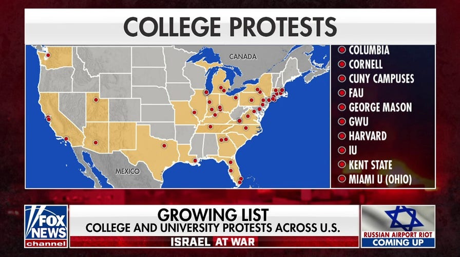 Campus unrest grows over Israel-Hamas war
