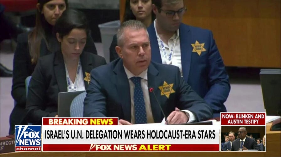 Israel’s UN delegation wears Holocaust-era yellow stars