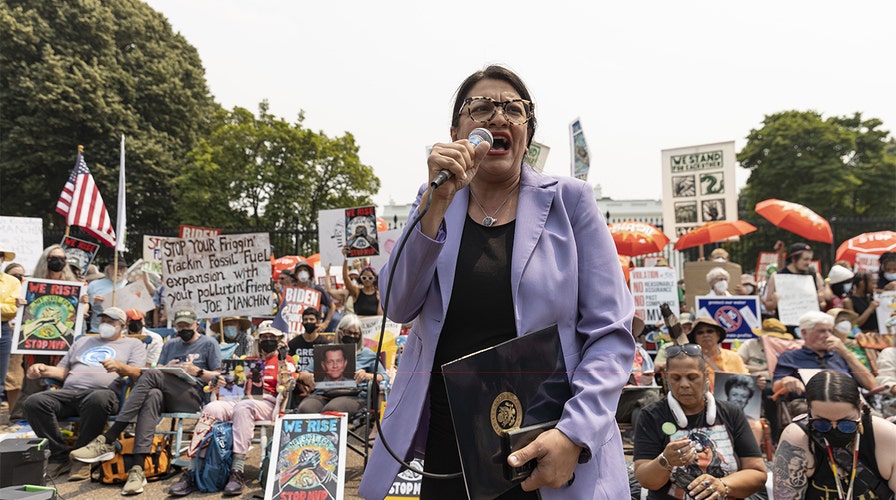 Tearful Tlaib repeats debunked claim Israel bombed hospital, accuses Biden admin of funding 'genocide'