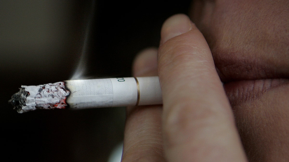Person smoking