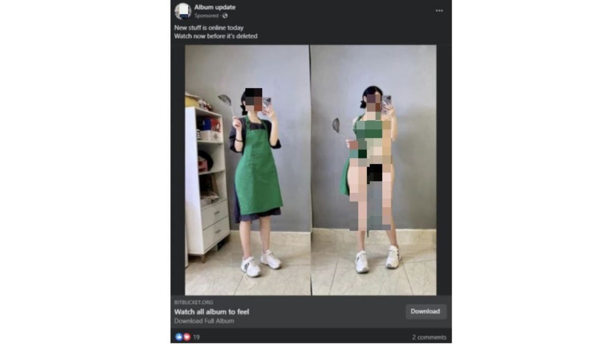 Screenshot of a malicious ad.