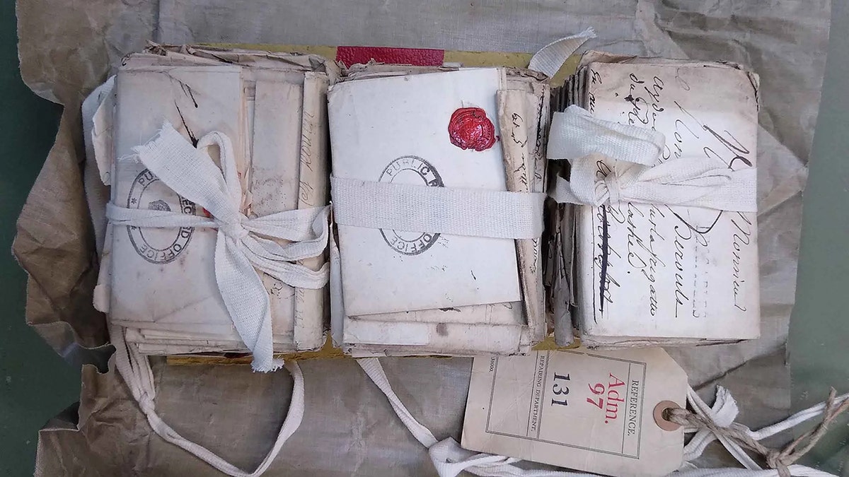 French love letters in bundles