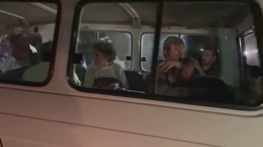 Hostages released by Hamas arrive at Rafah Crossing