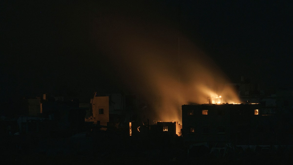 Building on fire