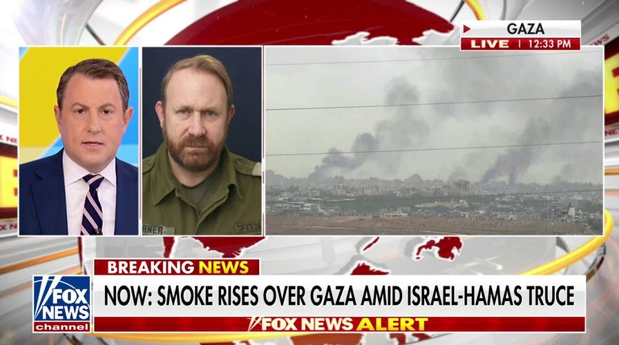 Smoke rises over Gaza despite Israel-Hamas cease-fire