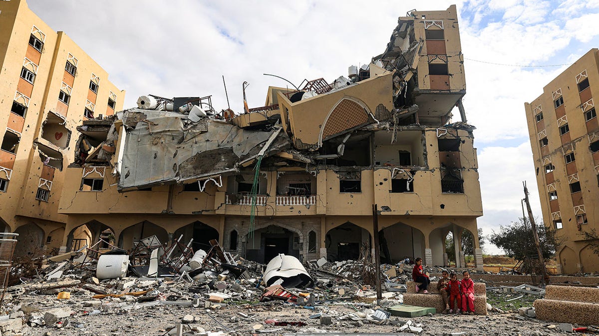 Airstrike damage in Gaza Strip