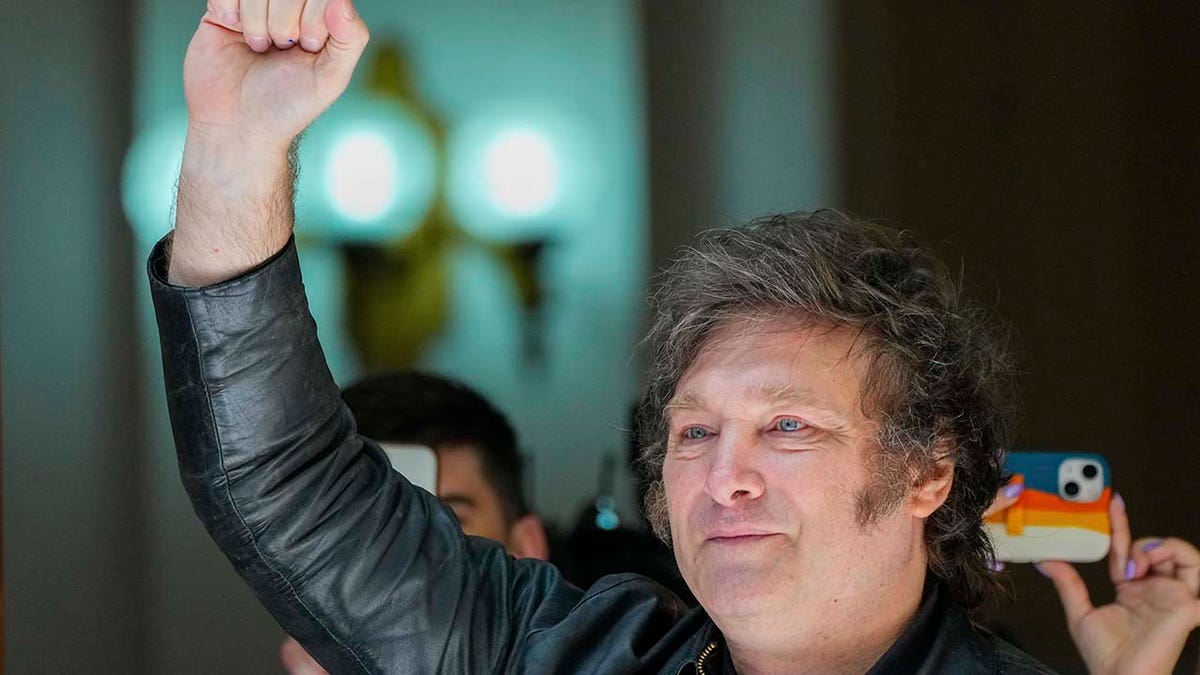Presidential candidate of the Liberty Advances coalition Javier Milei