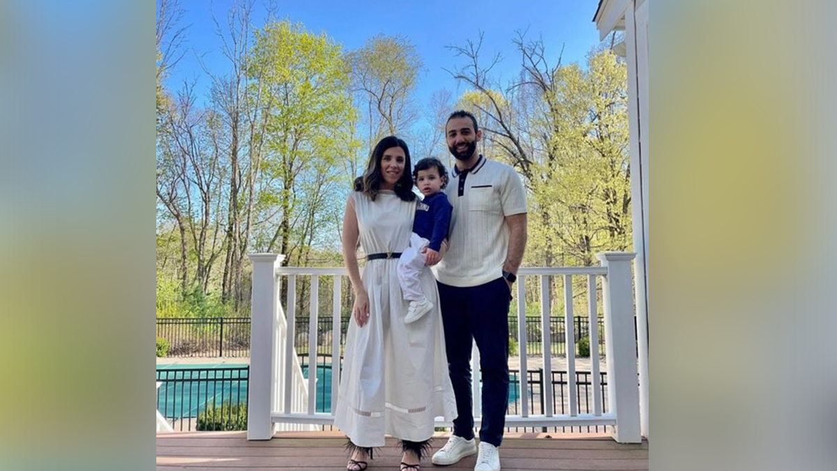 Wafa Abuzayda, Abood Okal and their son, Yousef