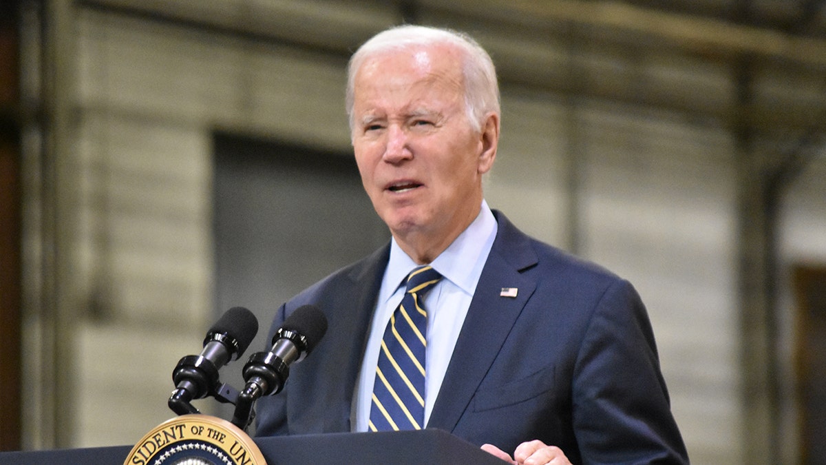 President Biden at a podium