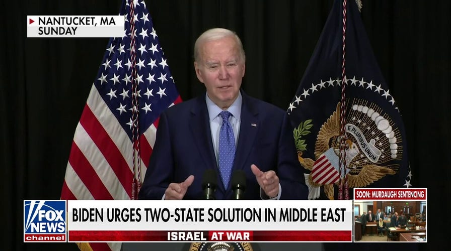 Biden calls for two-state solution in Israeli-Palestinian conflict 
