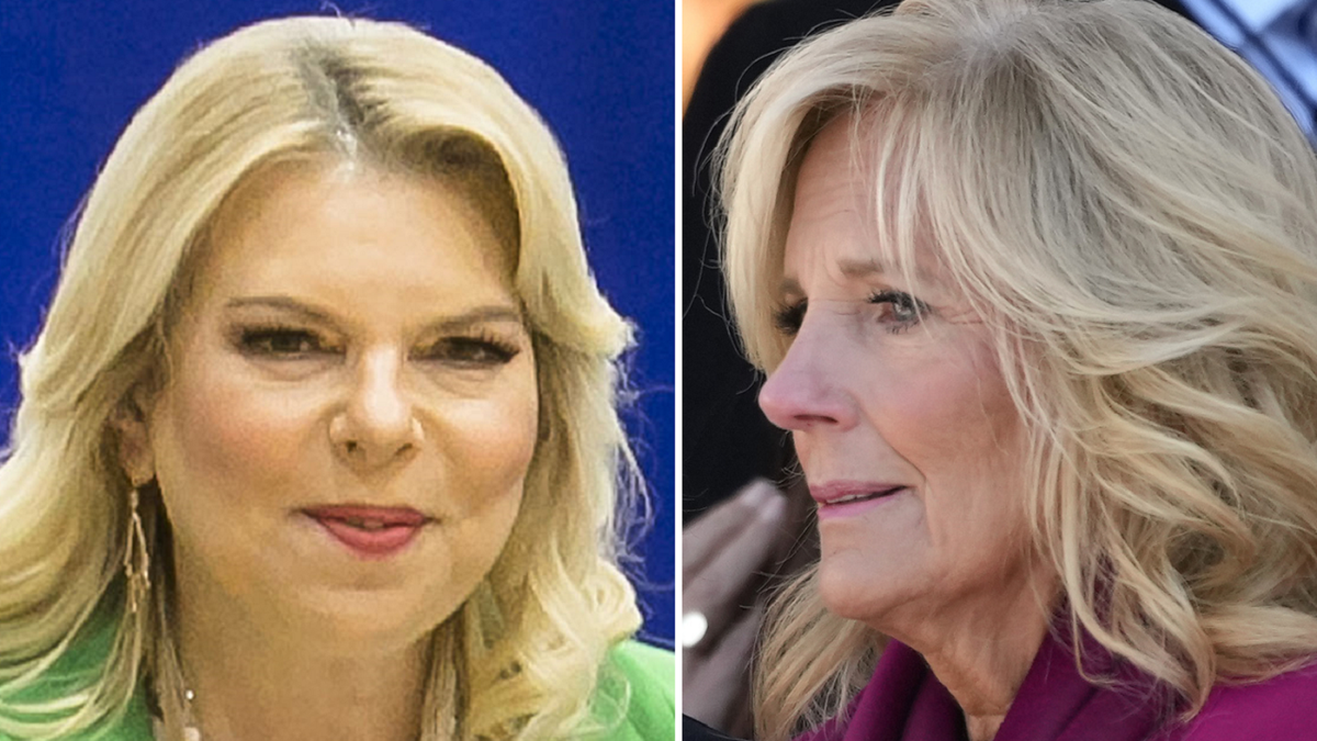 Sara Netnayhu and Jill Biden split