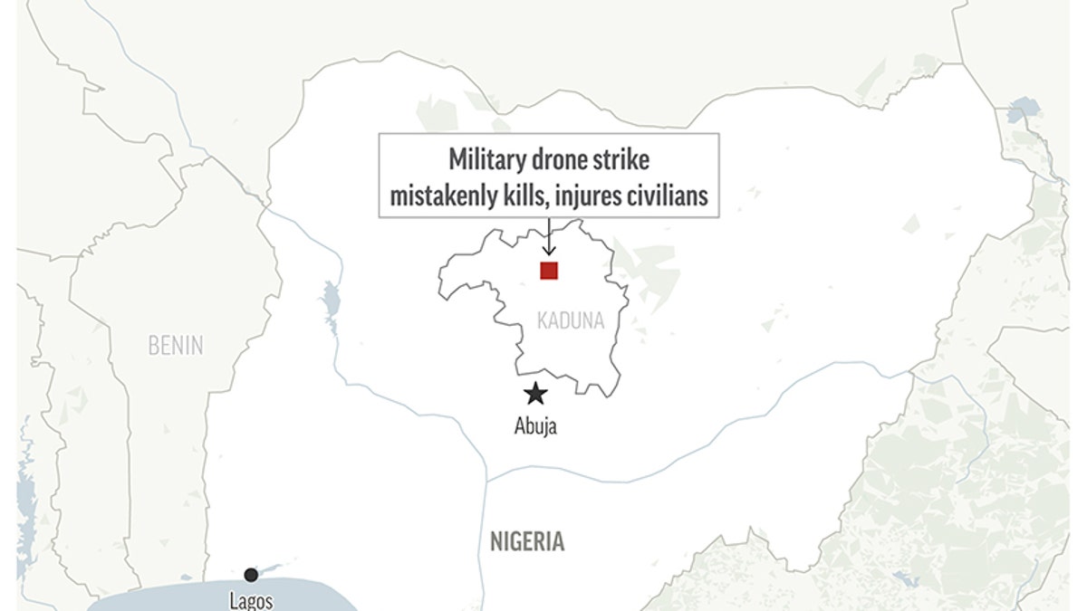 A map of Nigeria