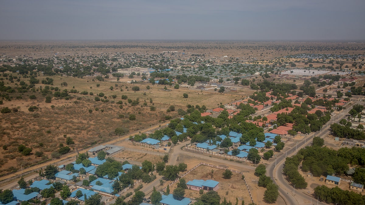 Distant photo of land, buildings in Nigeria