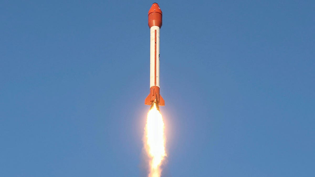 Iran rocket blasts off