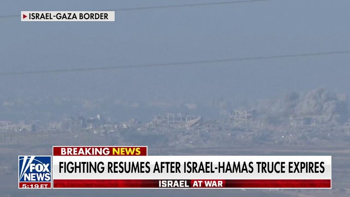 Fighting resumes as Israel-Hamas cease-fire expires 