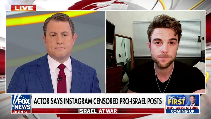 Actor says Instagram, TikTok censored pro-Israel posts