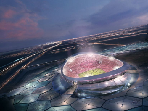 The Lusail Iconic Stadium just outside Doha is slated to host the opening and closing matches of the 2022 World Cup. It's also at the center of the Lusail City project which will eventually be home to more than 200,000 people, according to Qatar's Supreme Committee for Delivery and Legacy.