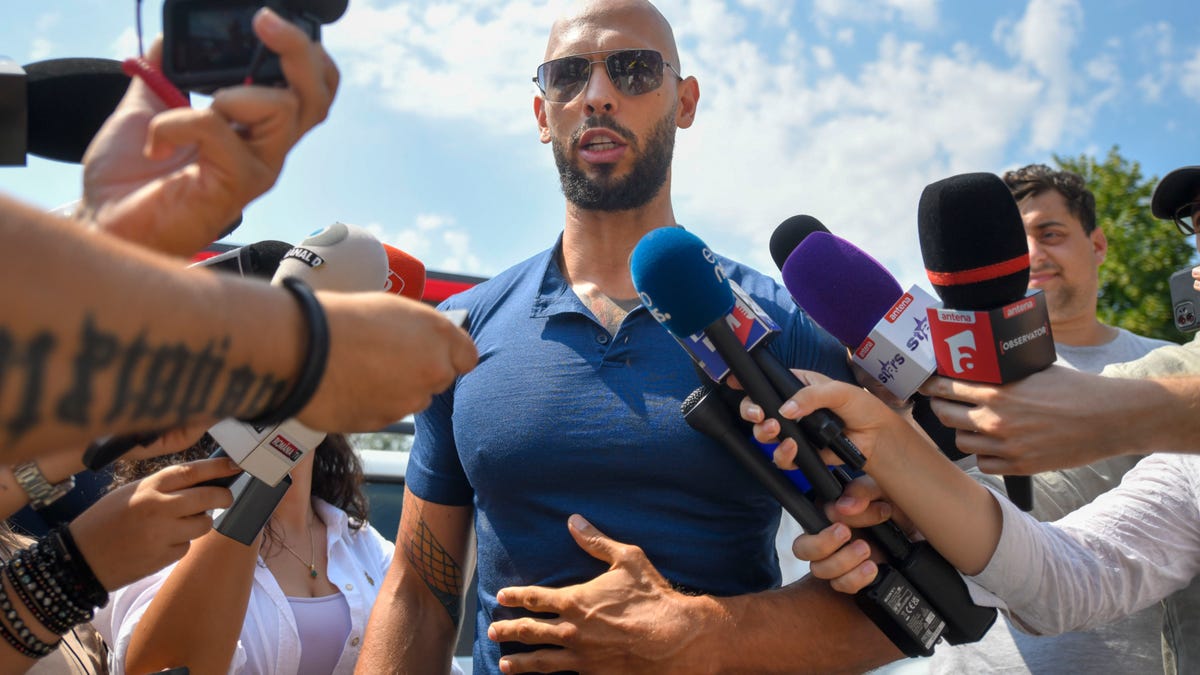 Andrew Tate released from house arrest in Romania