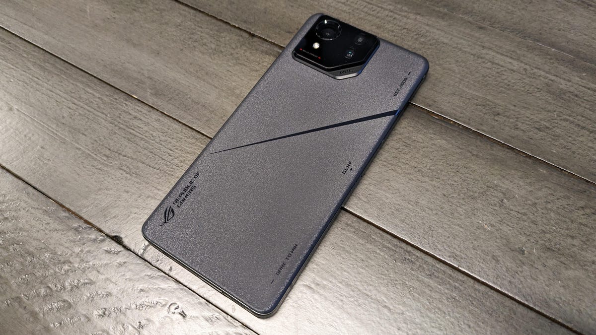 The back of the ASUS ROG Phone 8 Pro.