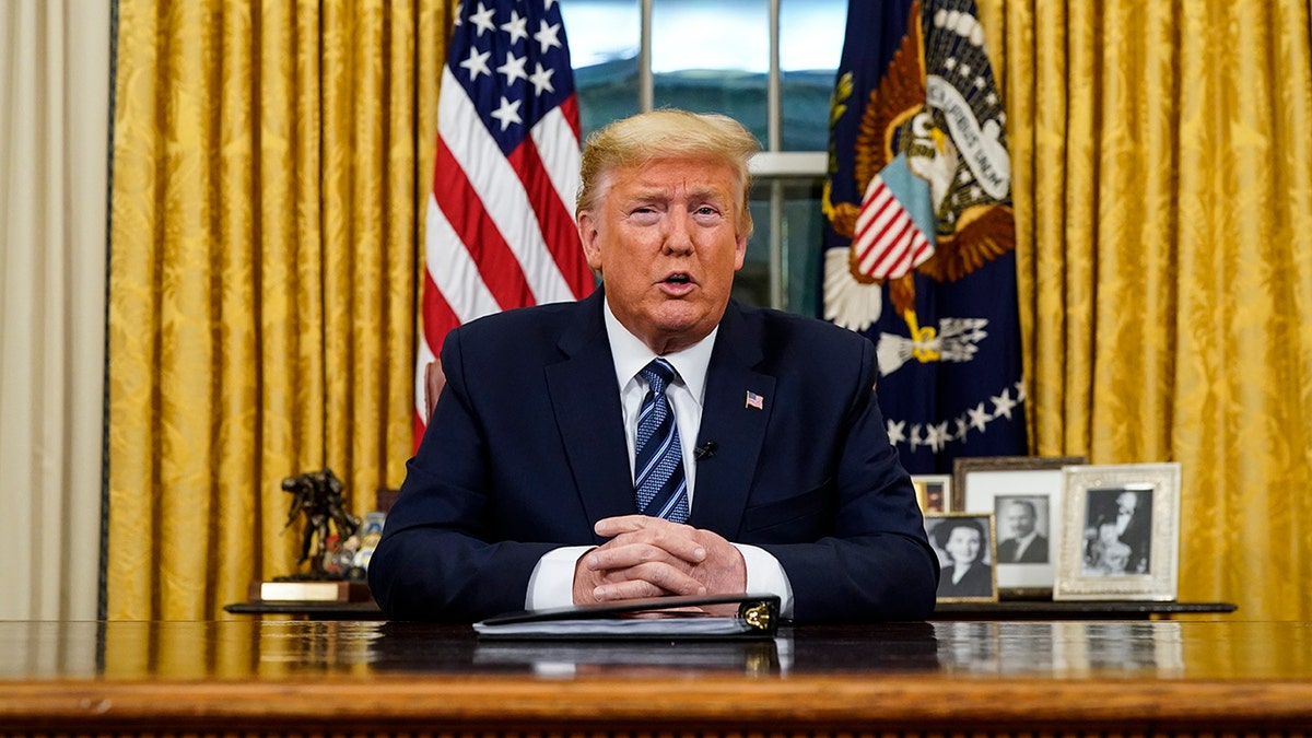 Donald Trump in the Oval Office
