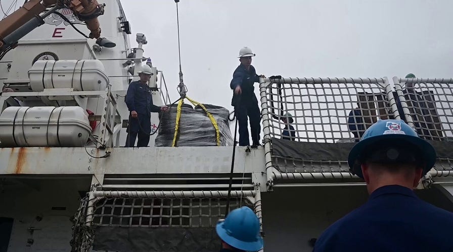 US Coast Guard offloads about $55M worth of drugs in Florida