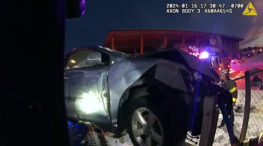 Colorado law enforcement respond to SUV that is hanging 'precariously' off embankment
