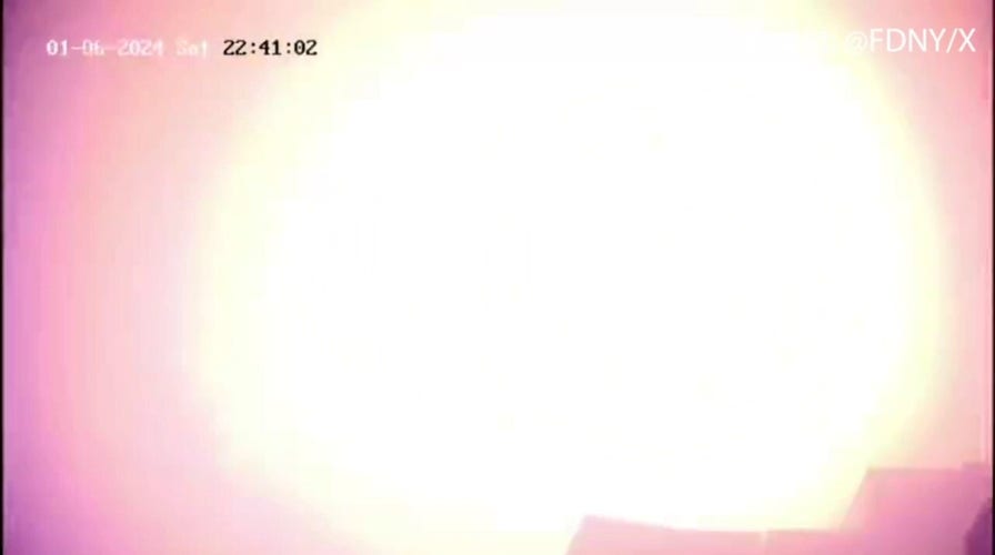 Dramatic video shows e-bike lithium-ion battery catching fire and exploding, burning out a store in Queens