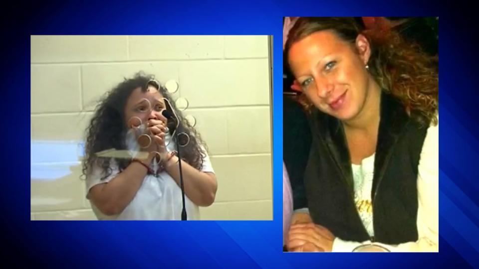 Jacqueline Mendes, 36, of Fall River, left, was sentenced to serve 10 to 12 years in prison after she was found guilty of fatally stabbing another motorist, Jennifer Landry, 41, of Brockton, in a road rage incident in Brockton in 2019.
