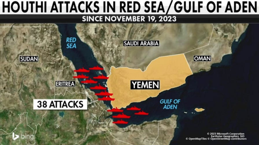 Houthis strike oil tanker in the Gulf of Aden, marking 38th attack since Nov. 19