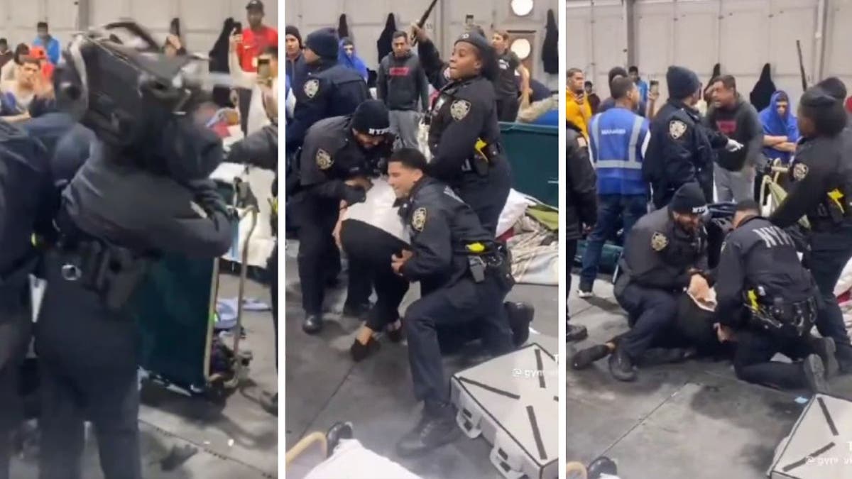 Migrant shelter melee