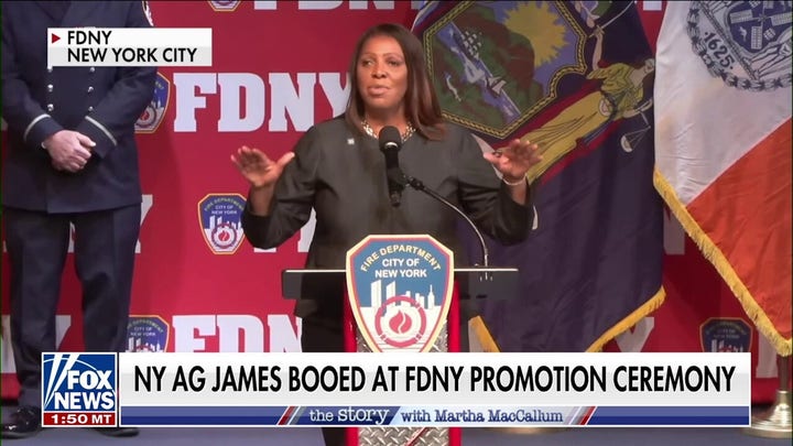 New York Attorney General Letitia James booed at FDNY ceremony