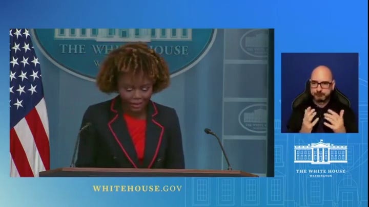 Karine Jean-Pierre suggests migrants storming border fence is Gov. Abbott’s responsibility
