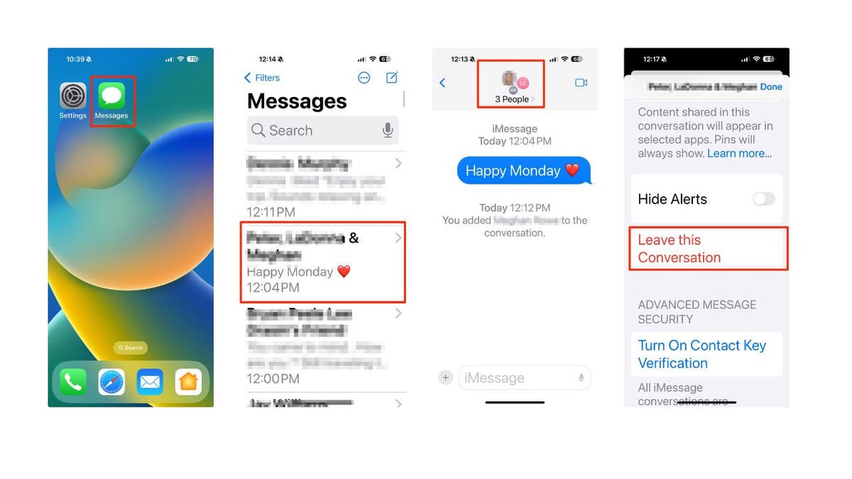 How to create or leave group text on your iPhone
