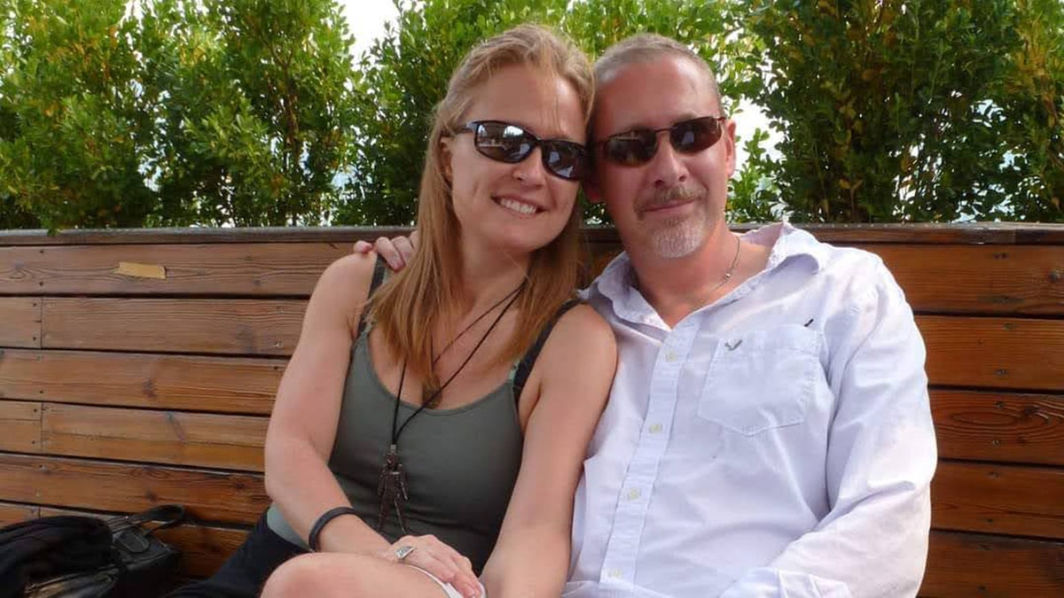 Sarah Bjac and partner Philip Wood