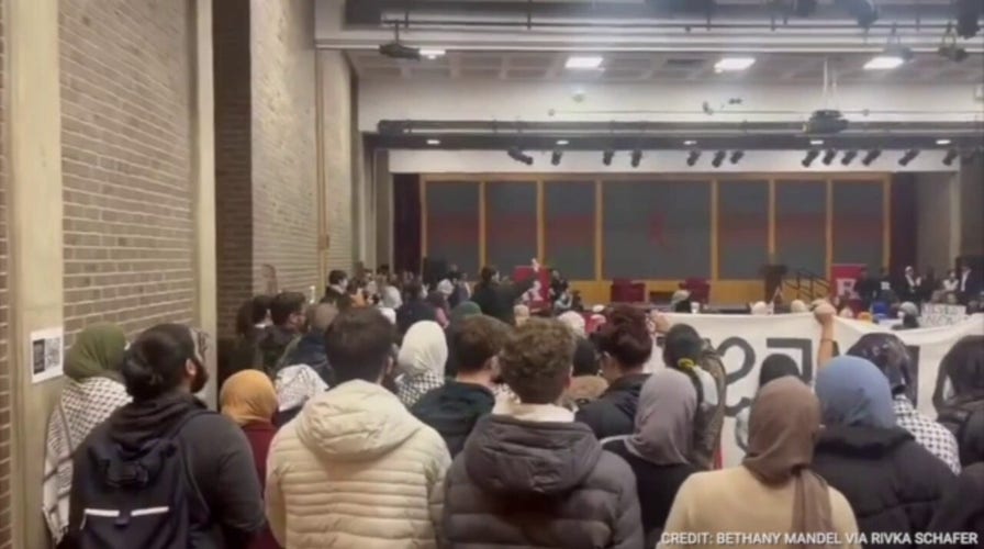 Pro-Palestinian protesters disrupt Rutgers University town hall