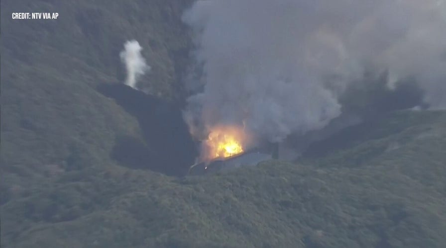 SEE IT: Rocket explodes seconds after launch, raining fire down on the launch pad