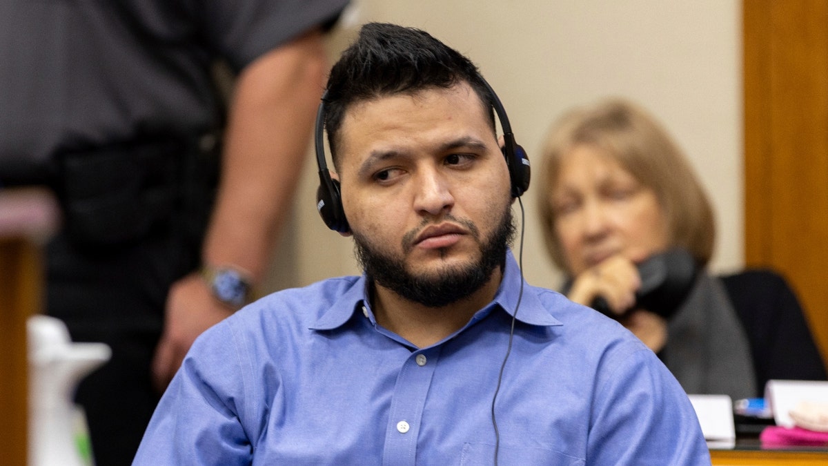 Jose Ibarra appears at his trial at the Athens-Clarke County Superior Court on Tuesday, Nov. 19, 2024, in Athens, Ga.