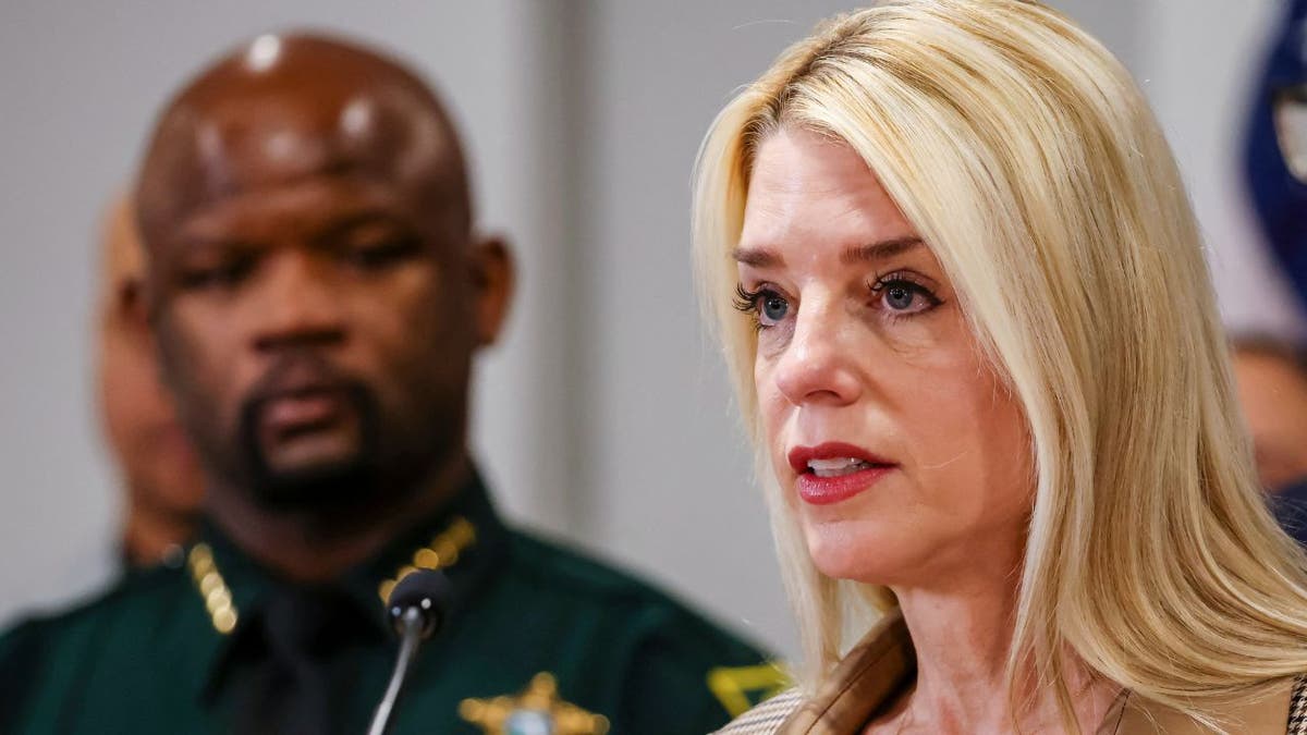 US Attorney General Pam Bondi speaking