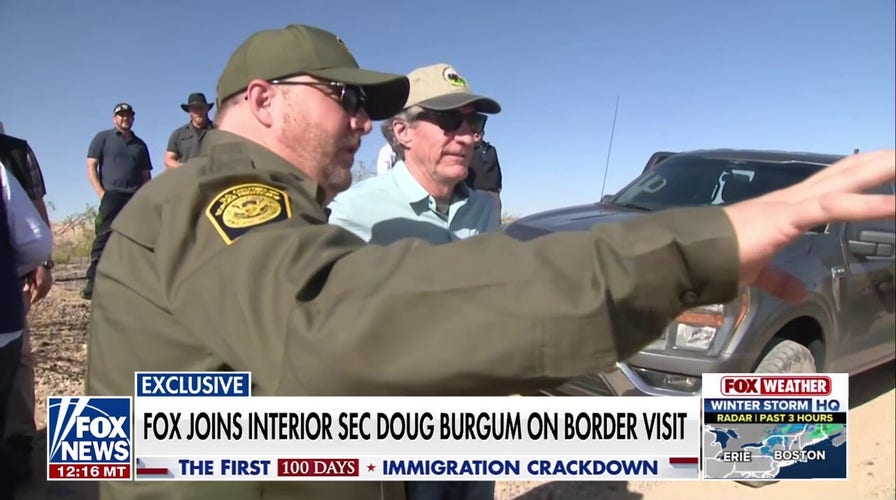Interior Secretary Doug Burgum visits southern border amid military crackdown on illegal immigration