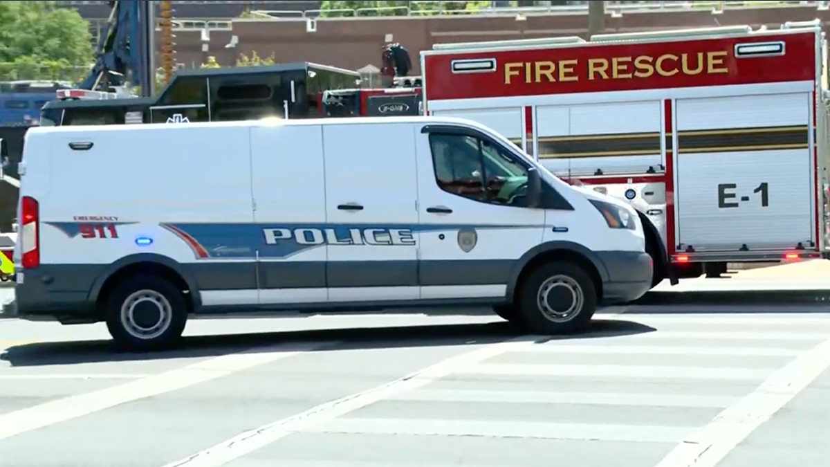 Police and fire vehicles at FSU