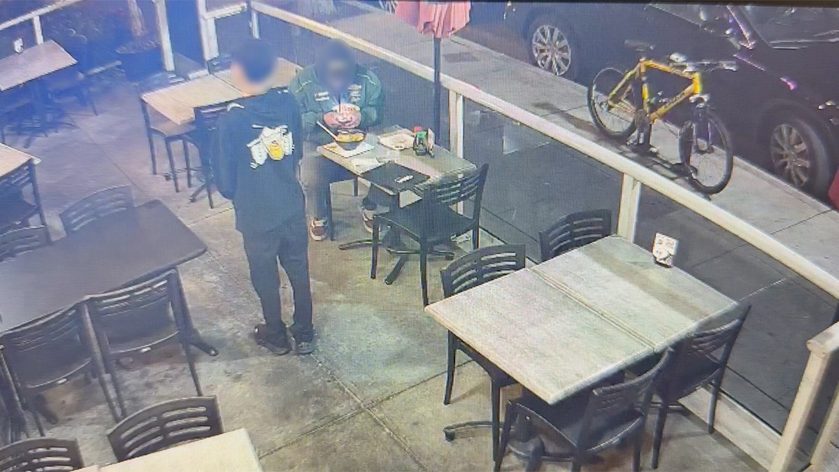 The alleged dine-and-dasher leaves without paying