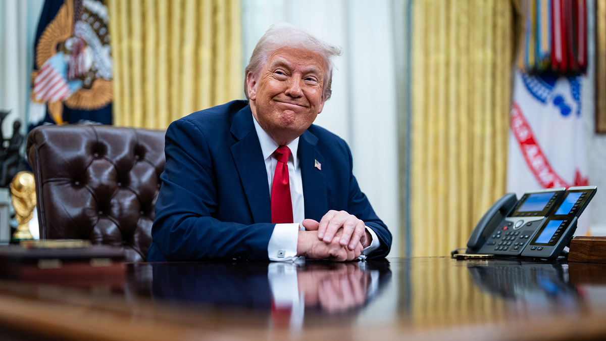 President Donald Trump inside White House